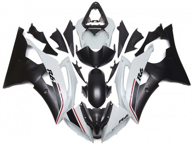 Comprare Carena Moto Yamaha YZF R6 2008-2016 - Bianco Nero Opaco Rosso
