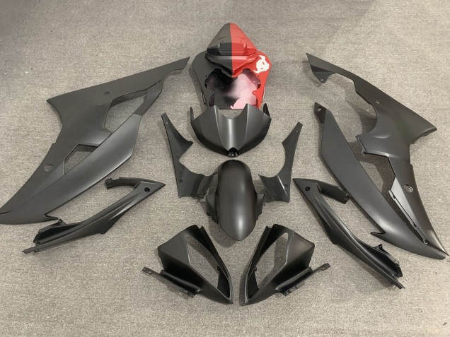 Comprare Carena Moto Yamaha YZF R6 2008-2016 - Rosso Nero Opaco