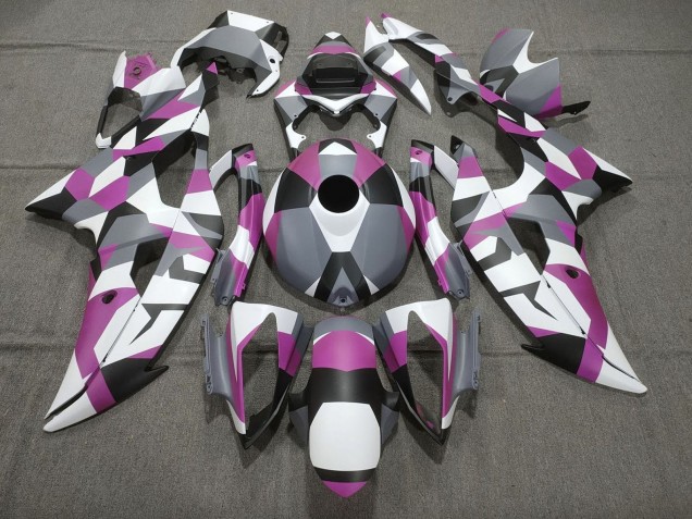 Comprare Carena Moto Yamaha YZF R6 2008-2016 - Bianco Rosa Grigio Nero Camouflage