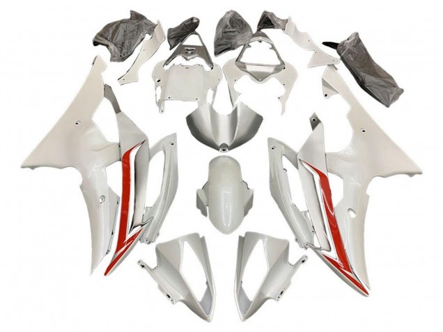 Comprare Kit Carena Moto Yamaha YZF R6 2008-2016 - Bianco Perla Rosso