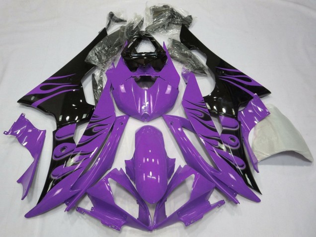 Comprare Carena Moto Yamaha YZF R6 2008-2016 - Viola Nero Lucido Fiamma