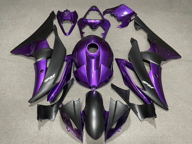 Comprare Carena Moto Yamaha YZF R6 2008-2016 - Viola Nero Opaco