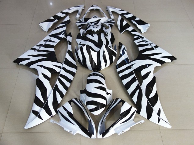 Comprare Carena Moto Yamaha YZF R6 2008-2016 - Bianco Nero Zebra