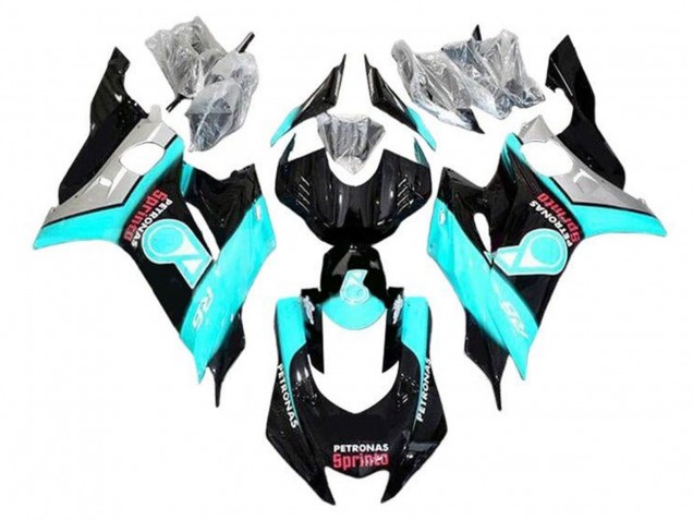Comprare Carena Moto Yamaha YZF R6 2017-2023 - Turchese Blu Nero Lucido Petronas