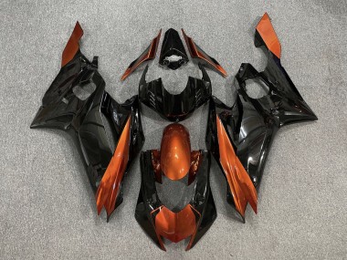 Comprare Carena Moto Yamaha YZF R6 2017-2023 - Arancia Nero Lucido