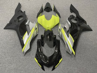 Comprare Carena Moto Yamaha YZF R6 2017-2023 - Grigio Neon Giallo Nero Lucido