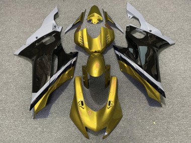 Comprare Carena Moto Yamaha YZF R6 2017-2023 - Grigio Oro Nero Lucido