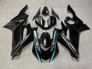 Comprare Carena Moto Yamaha YZF R6 2017-2023 - Nero Opaco Turchese Blu