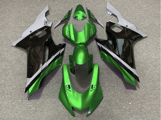Comprare Carena Moto Yamaha YZF R6 2017-2023 - Grigio Verde Nero Lucido