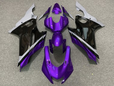 Comprare Carena Moto Yamaha YZF R6 2017-2023 - Grigio Viola Nero Lucido