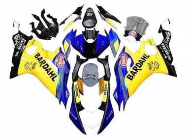 Comprare Carena Moto Yamaha YZF R6 2017-2023 - Giallo Blu Nero Bardahl