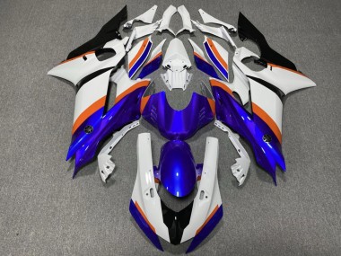 Comprare Carena Moto Yamaha YZF R6 2017-2023 - Bianco Blu Arancia