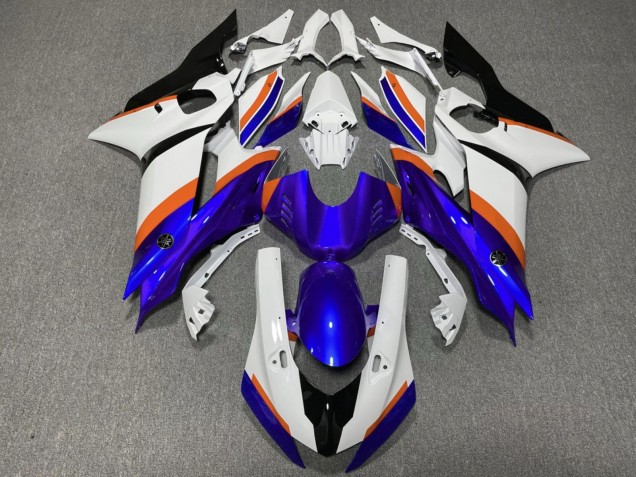 Comprare Carena Moto Yamaha YZF R6 2017-2023 - Bianco Blu Arancia