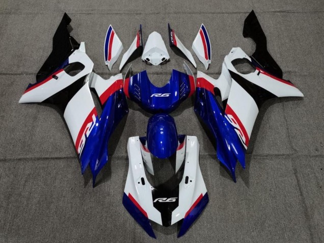 Comprare Carena Moto Yamaha YZF R6 2017-2023 - Bianco Rosso Blu Nero