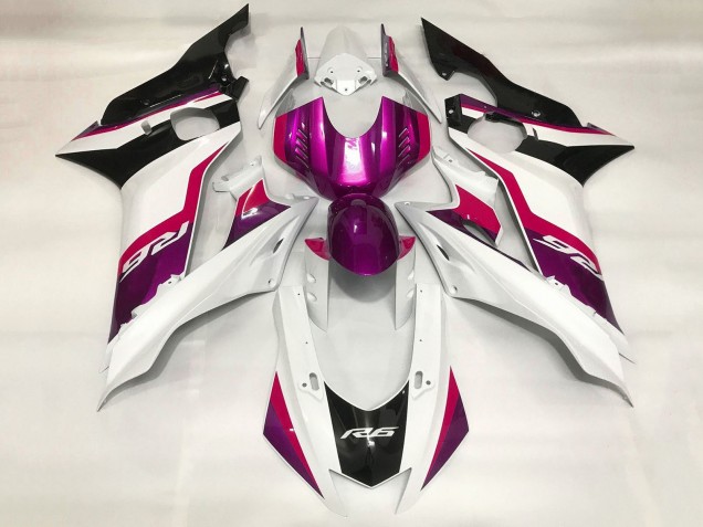 Comprare Carena Moto Yamaha YZF R6 2017-2023 - Bianco Rosso Viola Nero
