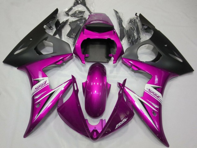 Comprare Carena Moto Yamaha YZF R6 2005 - Rosa Nero Opaco Bianco