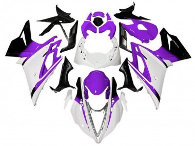 Comprare Carena Moto Triumph Daytona 675 Triple 2013-2016 - Bianco Viola Nero Lucido