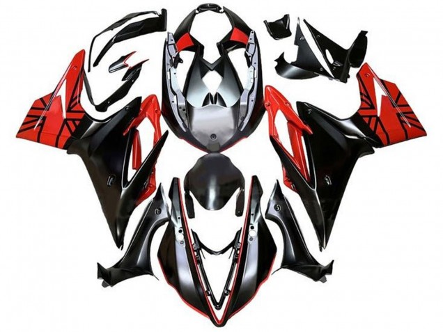 Comprare Carena Moto Triumph Daytona 675 Triple 2013-2016 - Argento Rosso Nero Lucido