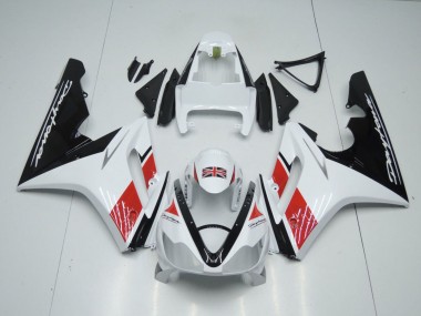 Comprare Carena Moto Triumph Daytona 675 Triple 2006-2008 - Bianco Rosso Nero Lucido