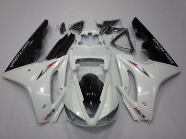 Comprare Carena Moto Triumph Daytona 675 Triple 2009-2012 - Bianco Nero Lucido