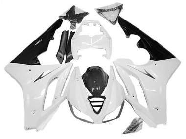 Comprare Carena Moto Triumph Daytona 675 Triple 2009-2012 - Bianco Nero Lucido