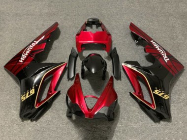 Comprare Carena Moto Triumph Daytona 675 Triple 2009-2012 - Rosso Oro Nero Lucido