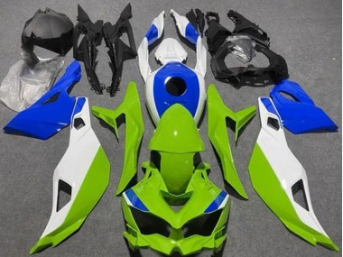 Comprare Carena Moto Kawasaki ZX4R ZX-4RR 2019-2025 - Bianco Blu Verde