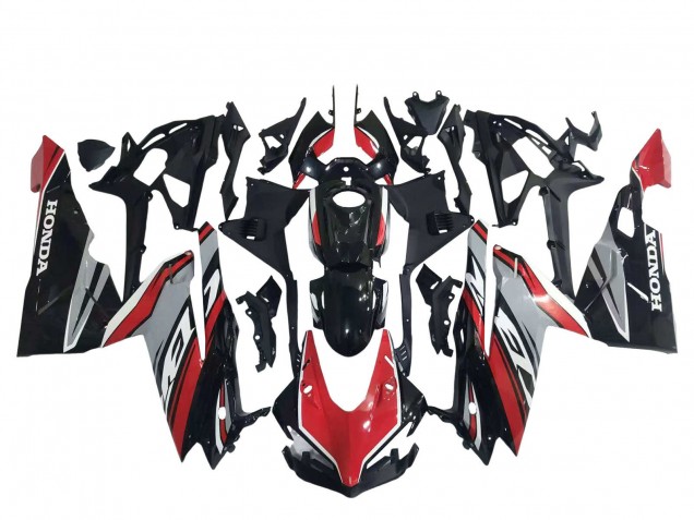 Comprare Carena Moto Honda CBR250RR 2017-2022 - Rosso Argento Nero Lucido