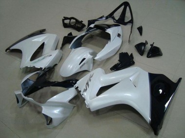 Comprare Carena Moto Honda VFR 800 2002-2013 - Bianco Nero Lucido Argento Decal