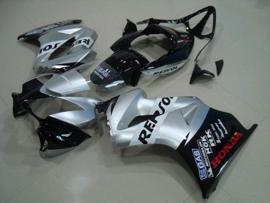 Comprare Carena Moto Honda VFR 800 2002-2013 - Argento Nero Lucido Repsol