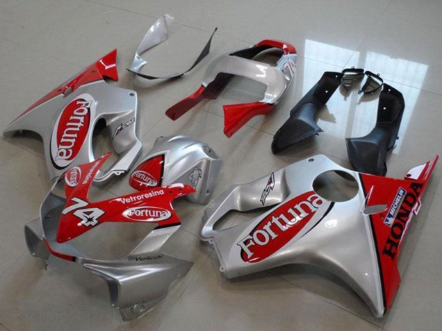 Comprare Carena Moto Honda VTR1000 2000-2006 - Argento Rosso Fortuna 74