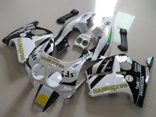 Comprare Carena Moto Honda CBR250RR MC19 1988-1989 - Bianco Giallo Nero Lucido Hannspree