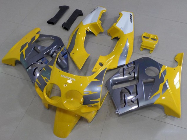 Comprare Carena Moto Honda CBR250RR MC19 1988-1989 - Bianco Giallo Argento