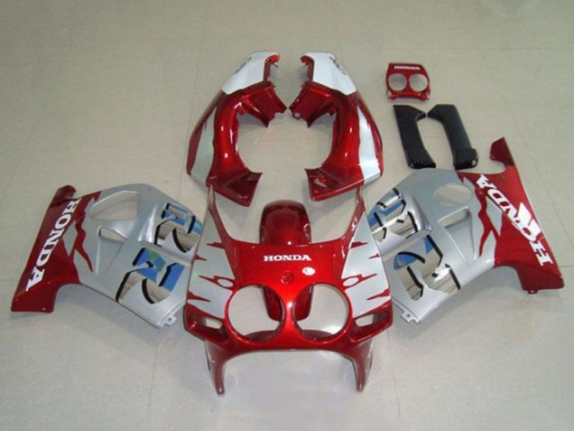 Comprare Carena Moto Honda CBR250RR MC19 1988-1989 - Argento Bianco Rosso