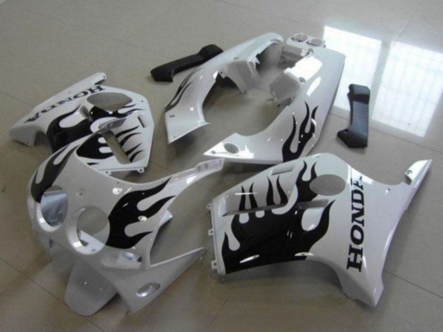 Comprare Carena Moto Honda CBR250RR MC19 1988-1989 - Bianco Nero Lucido Fiamma
