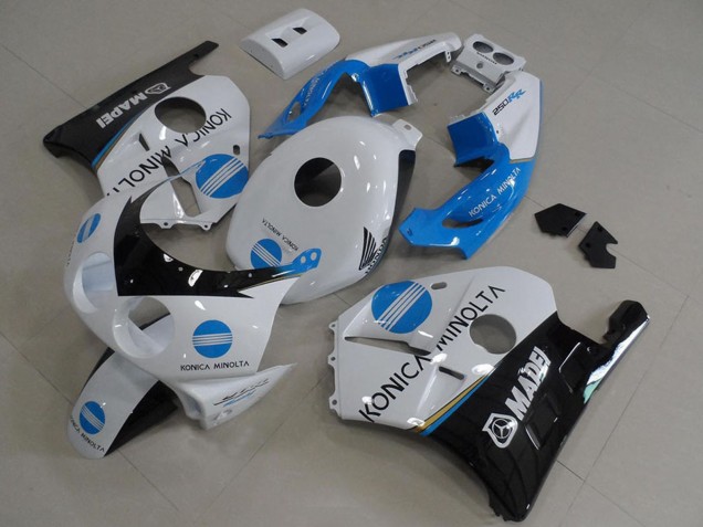 Comprare Carena Moto Honda CBR250RR MC22 1990-1998 - Bianco Blu Nero Lucido Konica Minolta