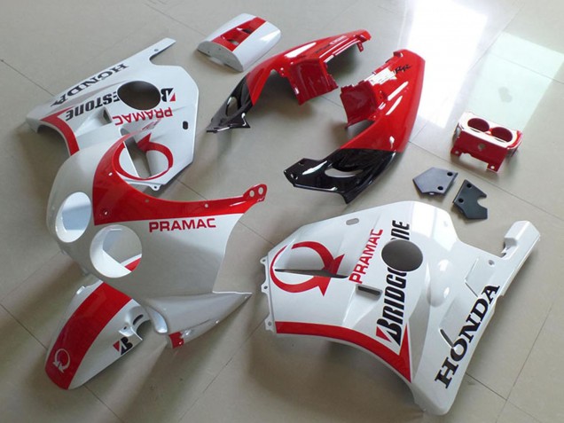 Comprare Carena Moto Honda CBR250RR MC22 1990-1998 - Bianco Rosso Pramac Bridgestone