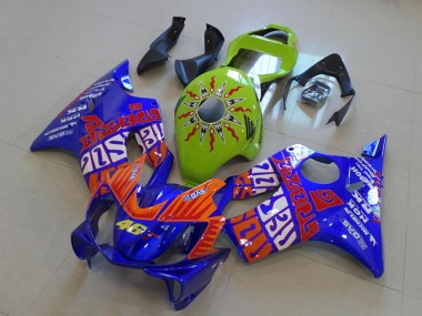Comprare Carena Moto Honda CBR600 F4i 2001-2003 - Giallo Blu Arancia Rossi 46