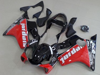 Comprare Carena Moto Honda CBR600 F4i 2001-2003 - Nero Lucido Rosso Bianco Jordan