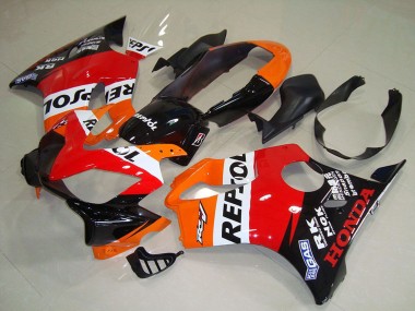 Comprare Carena Moto Honda CBR600 F4i 2004-2007 - Arancia Bianco Rosso Nero Lucido Repsol