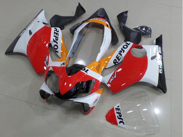 Comprare Carena Moto Honda CBR600 F4i 2004-2007 - Bianco Rosso Giallo Nero Lucido Repsol