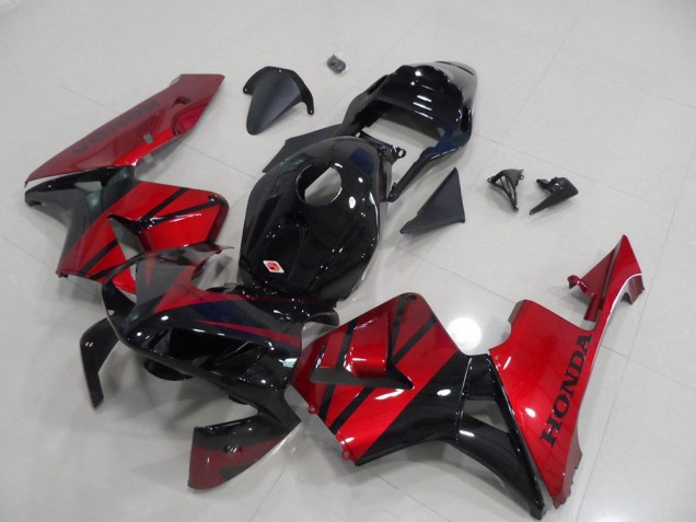 Comprare Carena Moto Honda CBR600RR 2003-2004 - Rosso Nero Lucido Banda