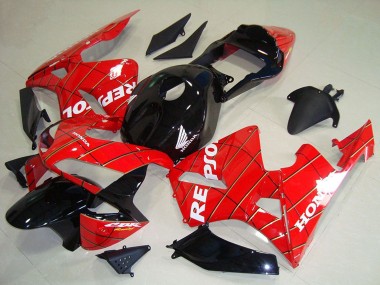 Comprare Carena Moto Honda CBR600RR 2003-2004 - Rosso Nero Lucido Spider Man Bianco Repsol