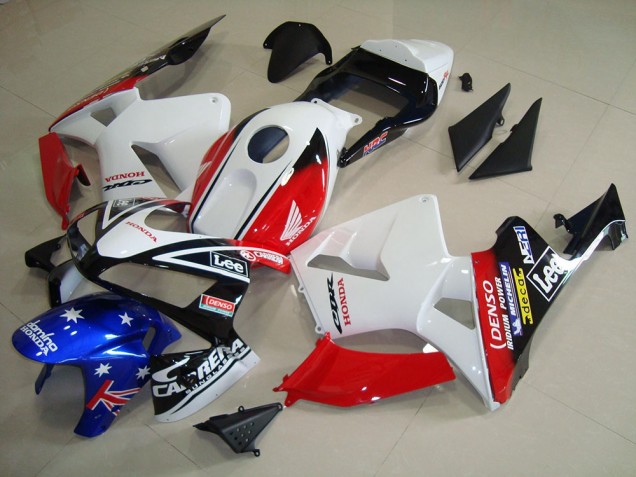 Comprare Carena Moto Honda CBR600RR 2003-2004 - Bianco Rosso Blu Nero Lucido Stella Lee