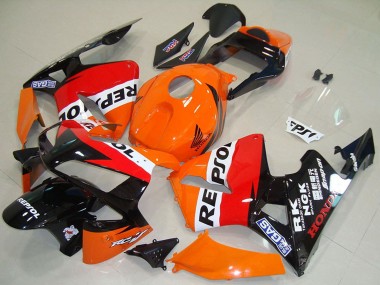 Comprare Carena Moto Honda CBR600RR 2003-2004 - Arancia Bianco Rosso Nero Lucido Repsol
