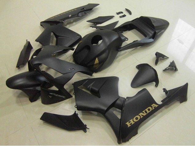 Comprare Carena Moto Honda CBR600RR 2003-2004 - Nero Opaco Oro Decal