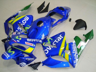 Comprare Carena Moto Honda CBR600RR 2003-2004 - Blu Giallo Verde MoviStar
