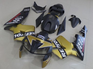 Comprare Carena Moto Honda CBR600RR 2005-2006 - Nero Opaco Oro Repsol