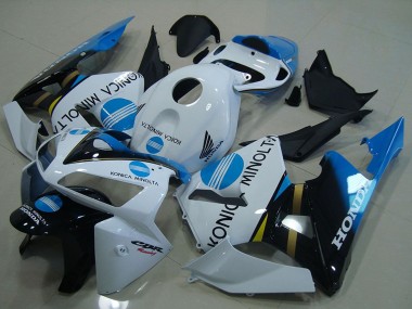Comprare Carena Moto Honda CBR600RR 2005-2006 - Bianco Blu Nero Lucido Konica Minolta