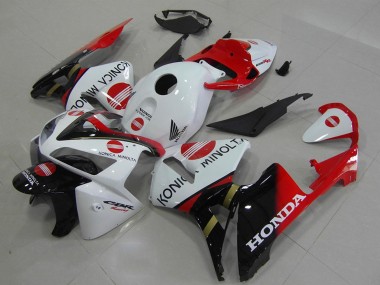 Comprare Carena Moto Honda CBR600RR 2005-2006 - Bianco Rosso Nero Lucido Konica Minolta